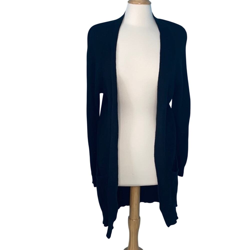 BP Nordstorm Black Long Knit Soft Cardigan Duster T33